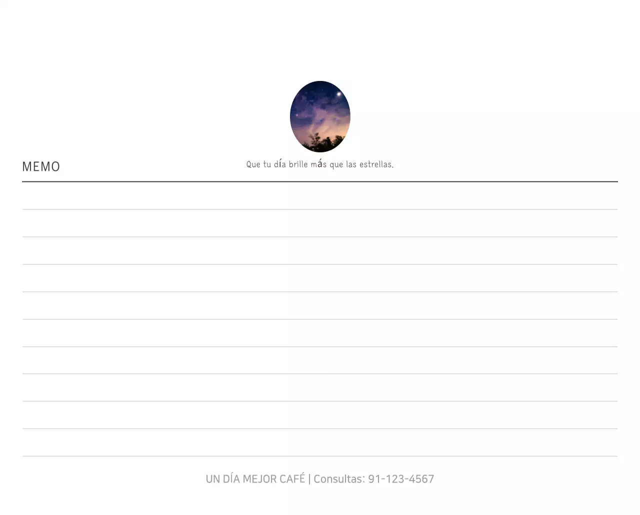 Calendario blanco de naturaleza botánica limpia