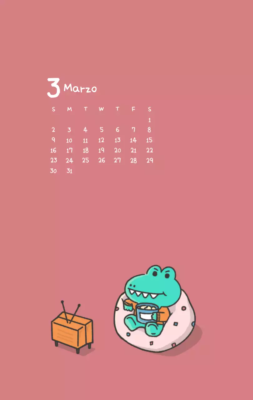 Un calendario con un bonito concepto de ilustración de Ago