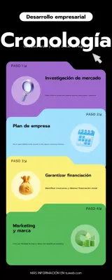 colorida guía empresarial moderna