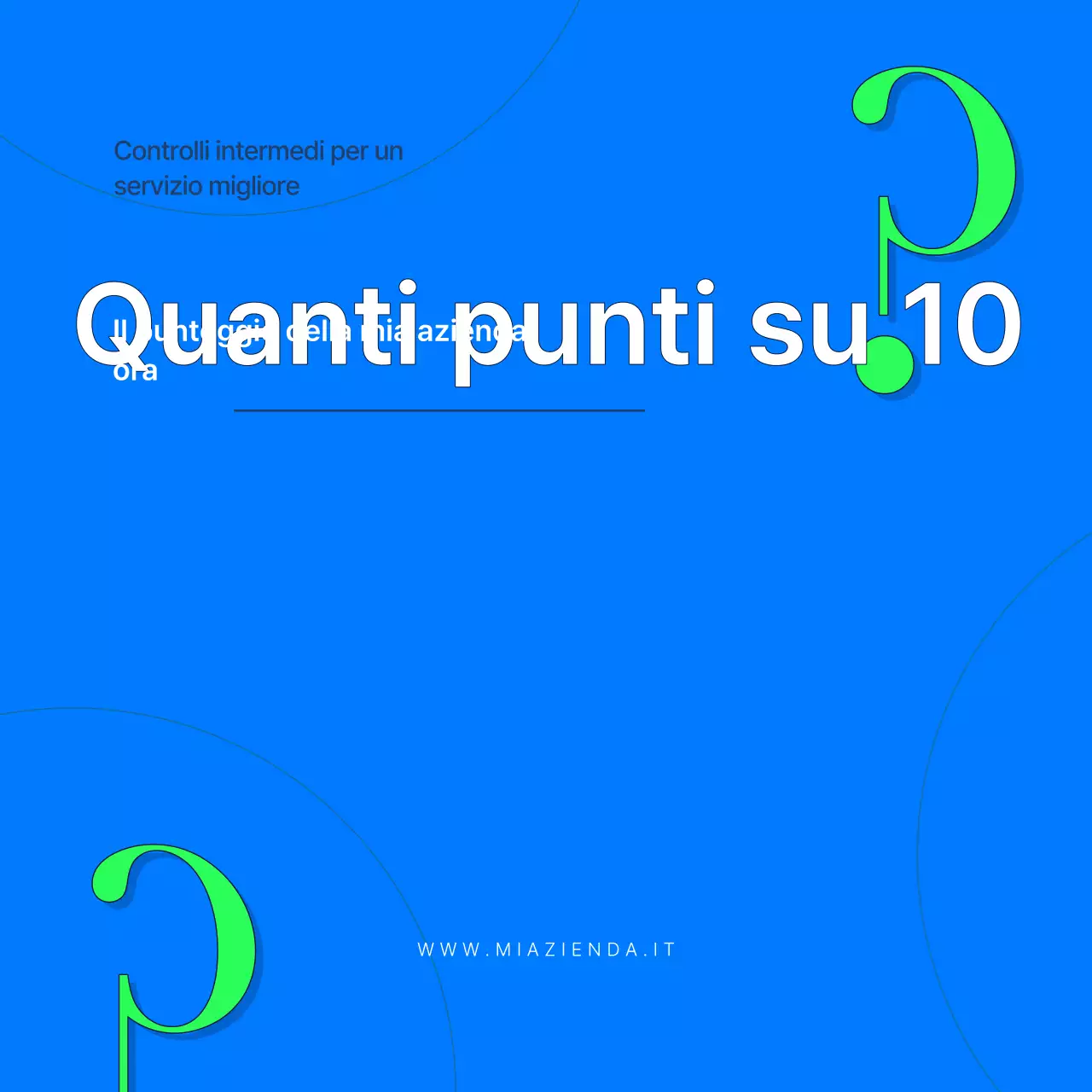 Sondaggio di valutazione del servizio moderno di Blue's