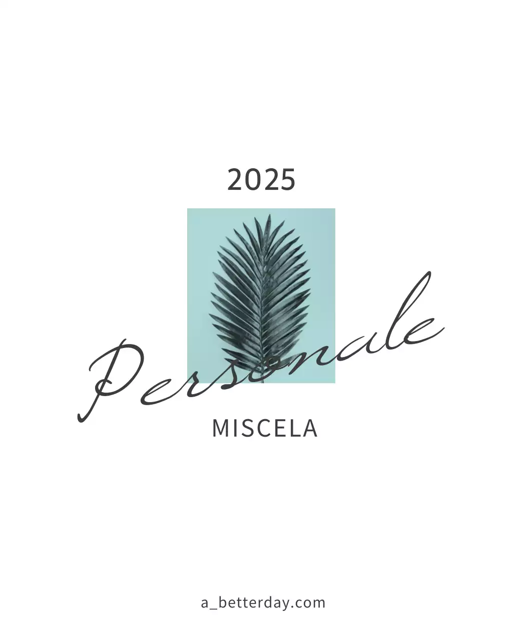 Calendario botanico naturale bianco e pulito