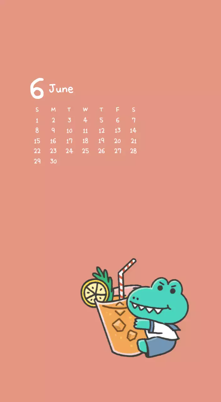 A calendar with a cute Argo illustration concept
