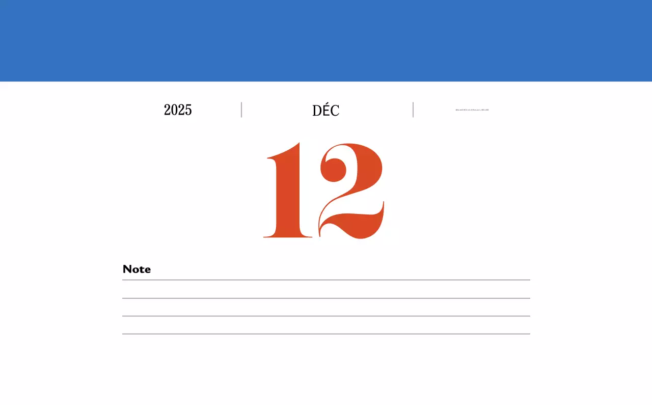Calendrier de mémoire rétro en rouge