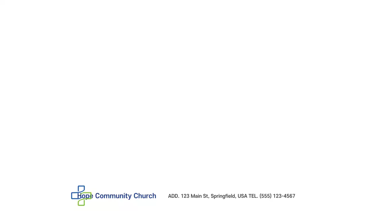 Ilustrasi gereja yang bersih dengan warna pastel