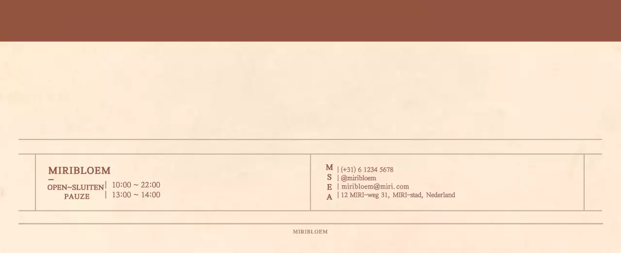 Een sentimentele bloemenkalender in lichtbruin en bruin wollen papierconcept