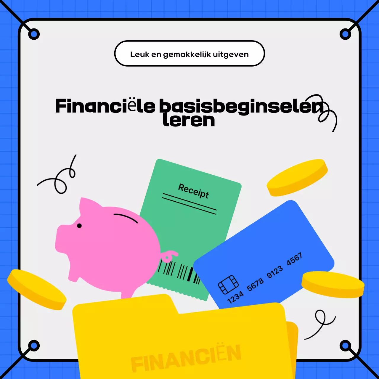 Blauw Modern Financieel Onderwijs