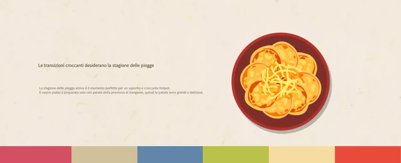 Calendario alimentare tradizionale beige