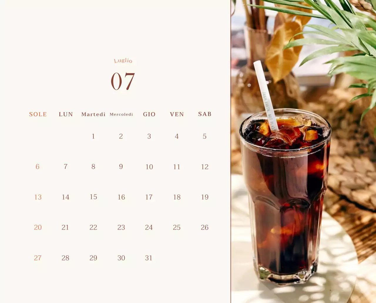 Promuovere il caffè vintage beige