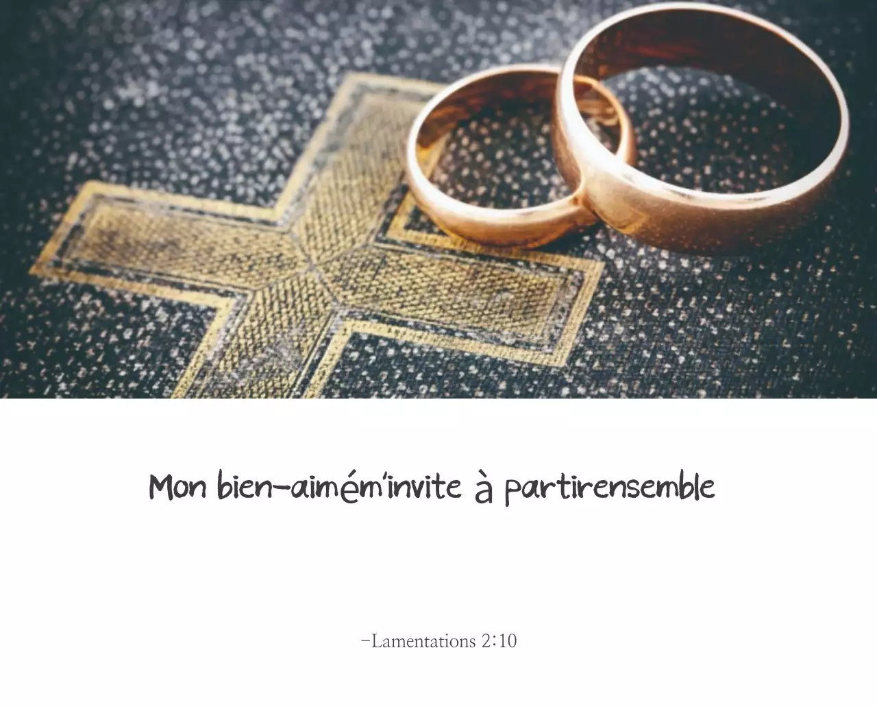 Calligraphie simple Promotion de l'église biblique