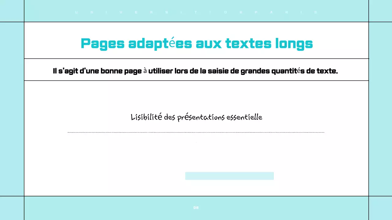 Présentations claires et faciles à éditer en blanc et bleu clair