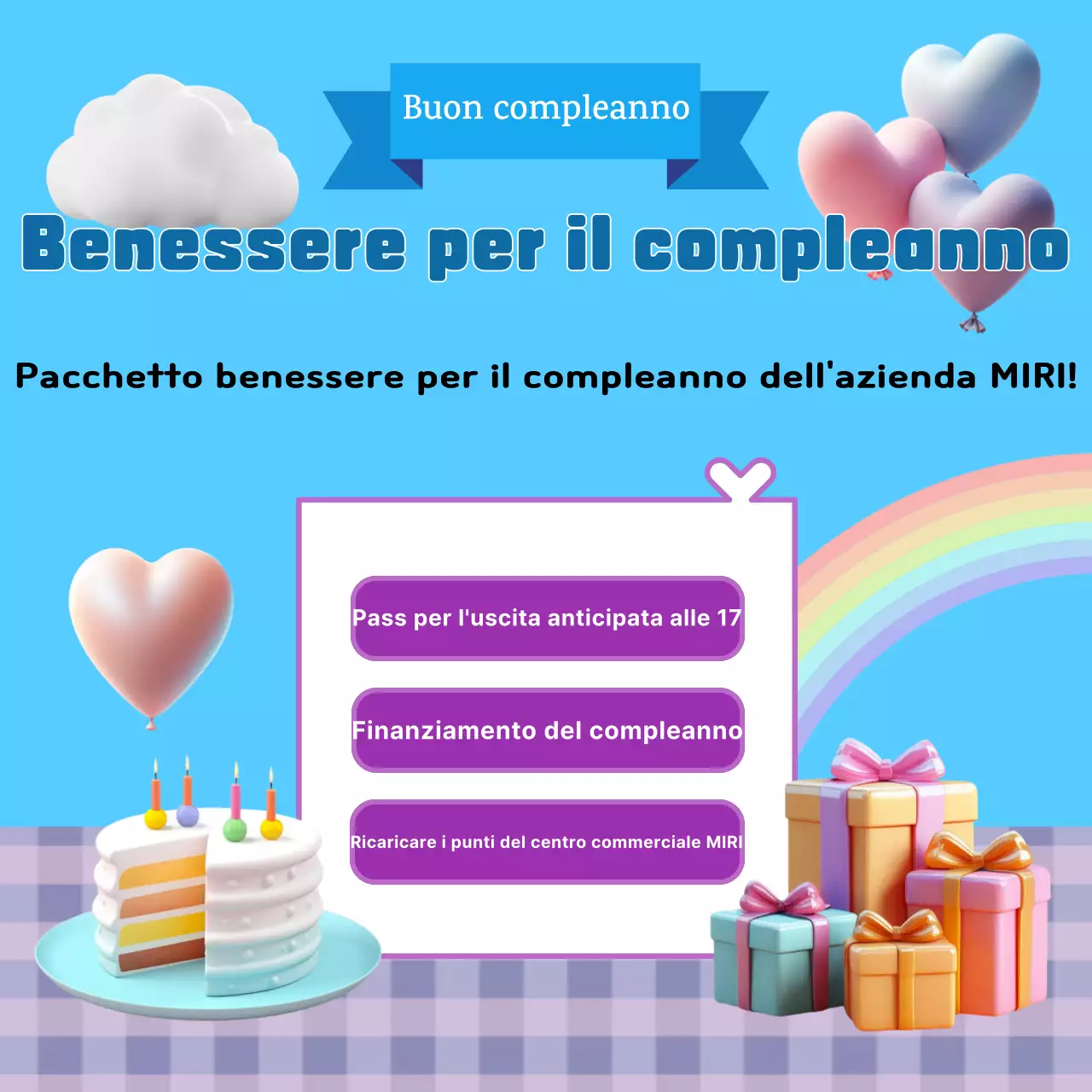 Un compleanno in azzurro