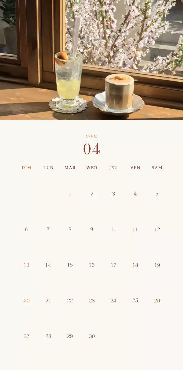 Promouvoir Beige Vintage Cafe