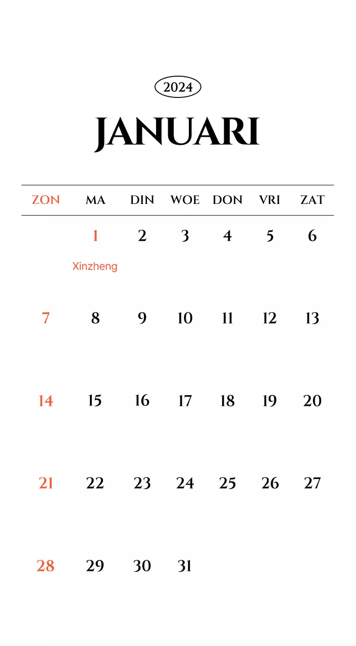 Eenvoudige kalender met zwart-wit emotionele reisfotografie concept