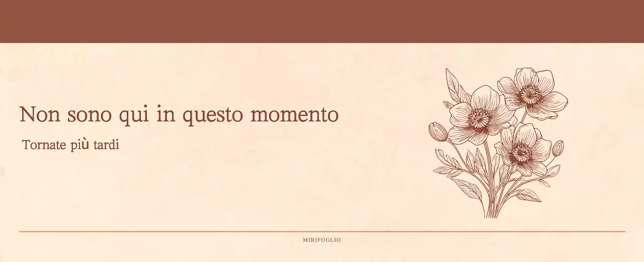 Un calendario sentimentale per fioristi in carta di lana marrone chiaro e marrone.