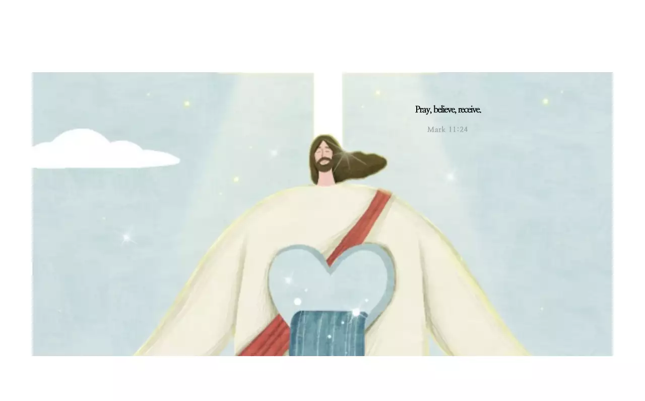 Ilustrasi gereja yang bersih dengan warna pastel