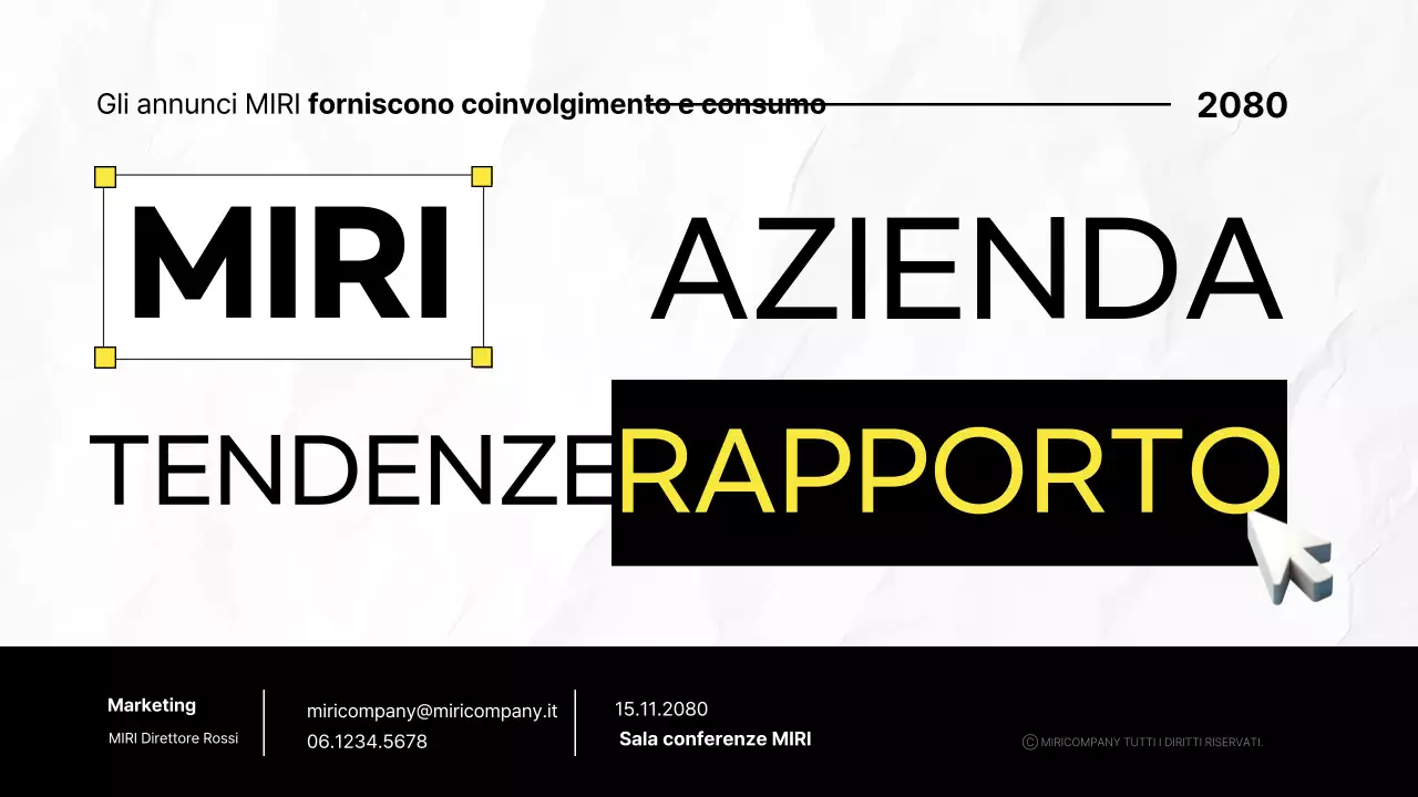 Fornire informazioni sul black modern report