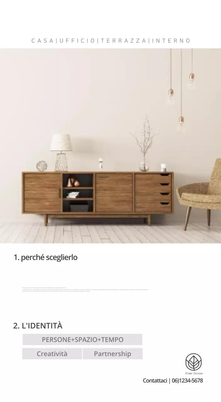 Calendario interno minimalista beige