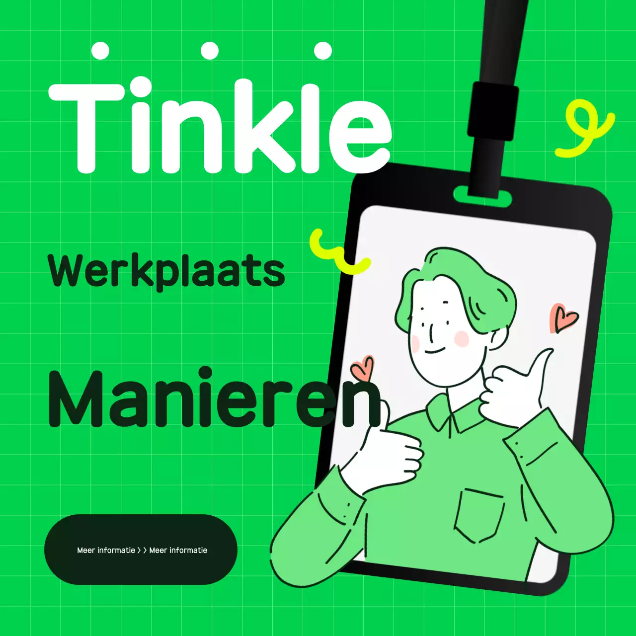 Groen en eenvoudig trainingsmateriaal voor werkpleketiquette