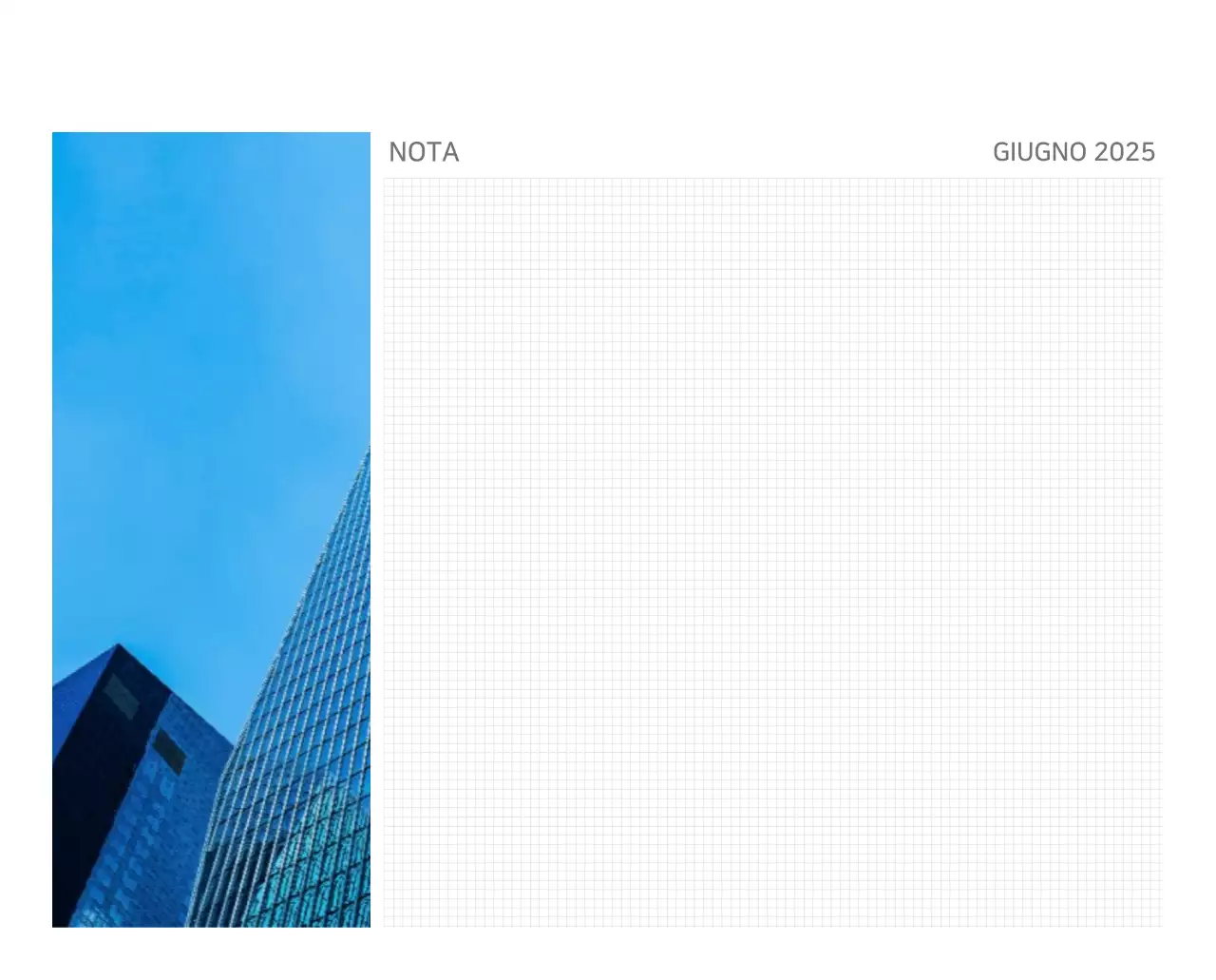 Calendario moderno blu Calendario moderno blu