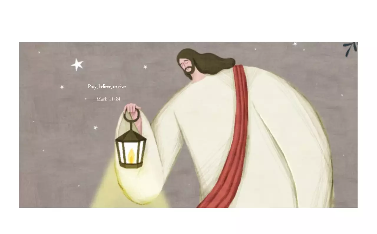 Ilustrasi gereja yang bersih dengan warna pastel