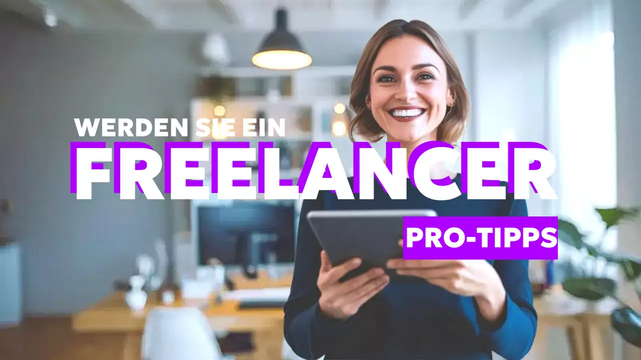 lila moderner Freiberuflerführer