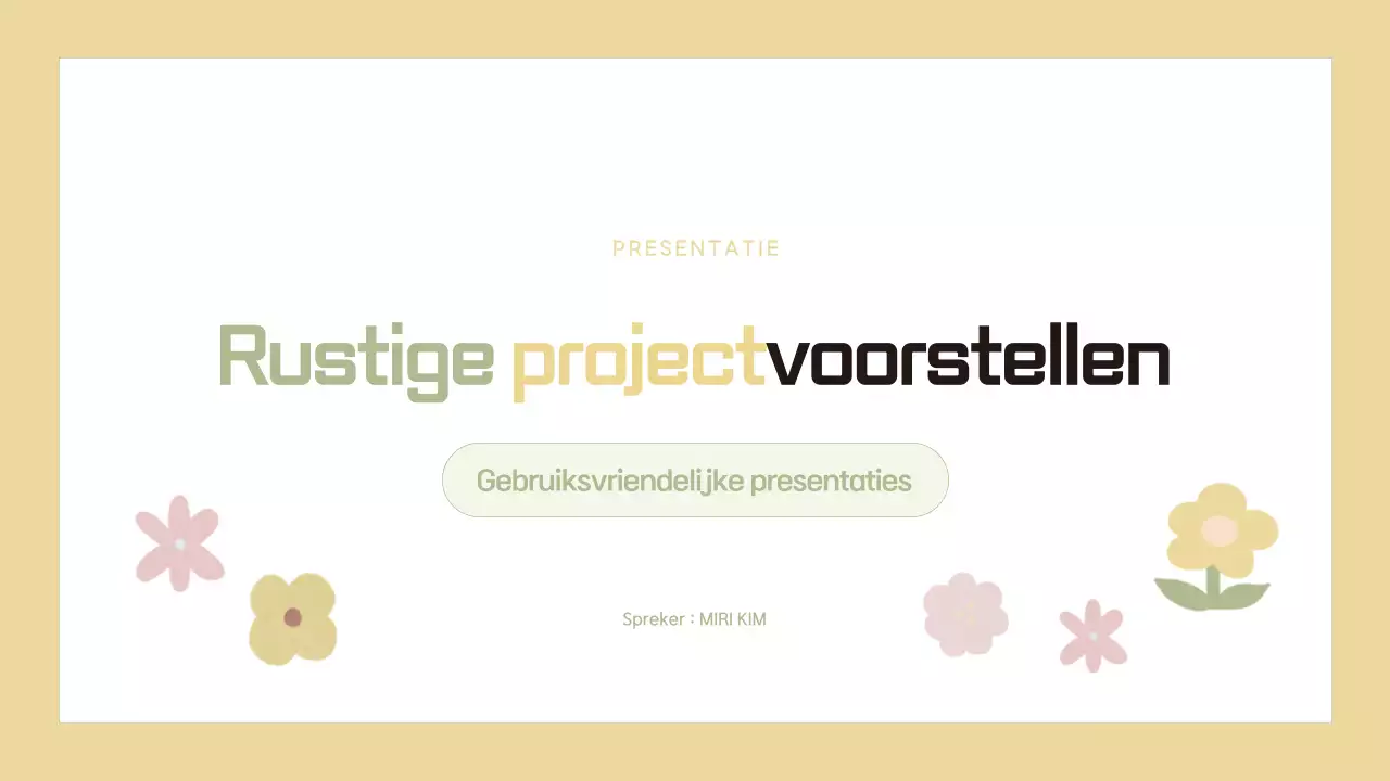 Een beige en eenvoudig projectvoorstel plannen