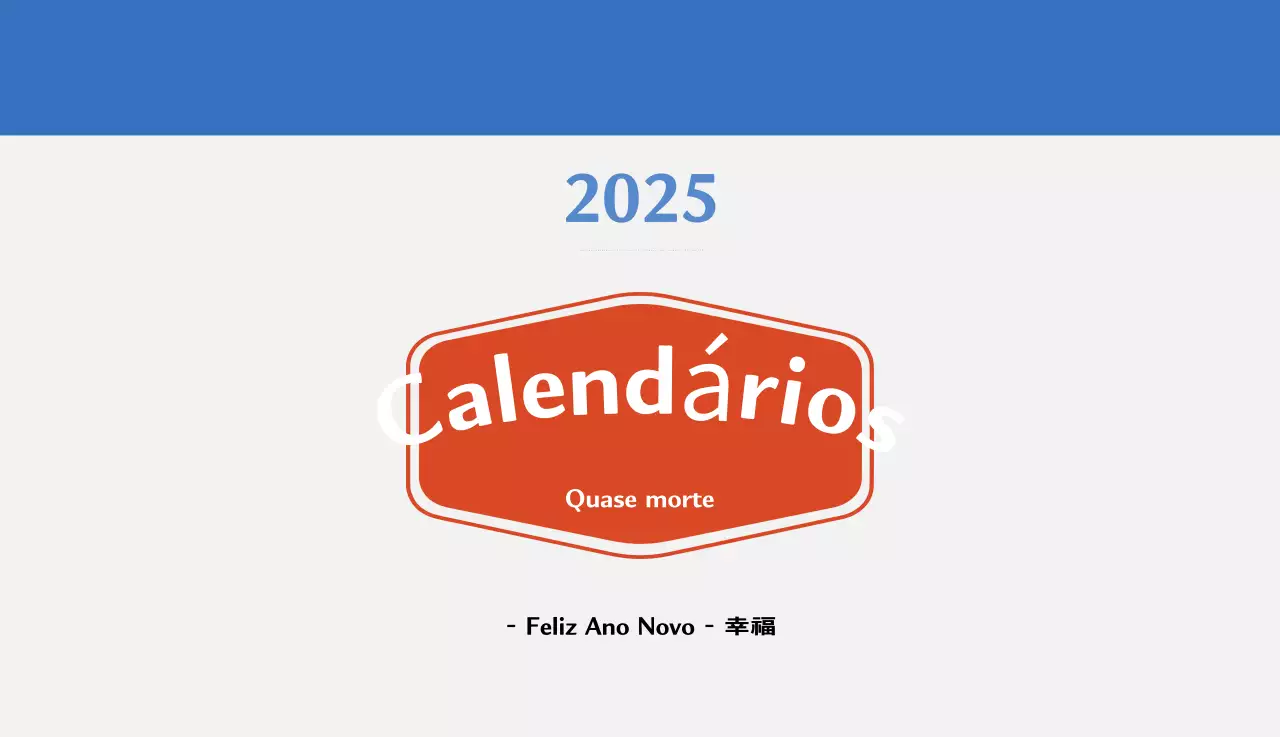 Calendário de memória com conceito retro em vermelho
