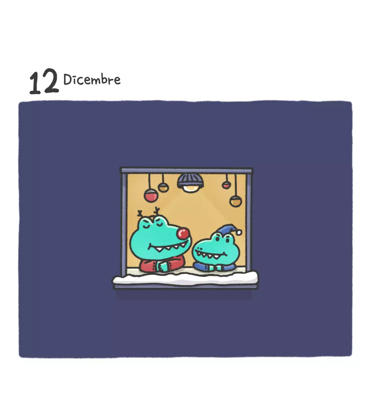 Un calendario con un simpatico concetto di illustrazione di Ago