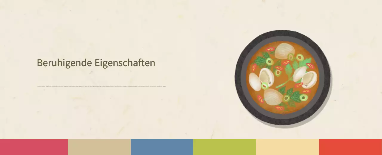 Beige Traditioneller Speisekalender