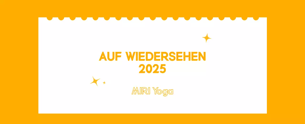 Orange Minimalistischer Yoga-Aktionskalender