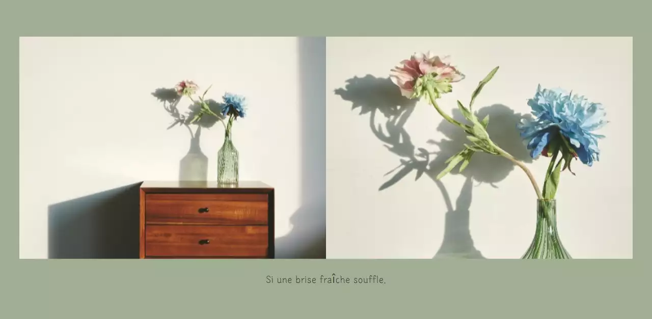 Calendrier botanique blanc et propre