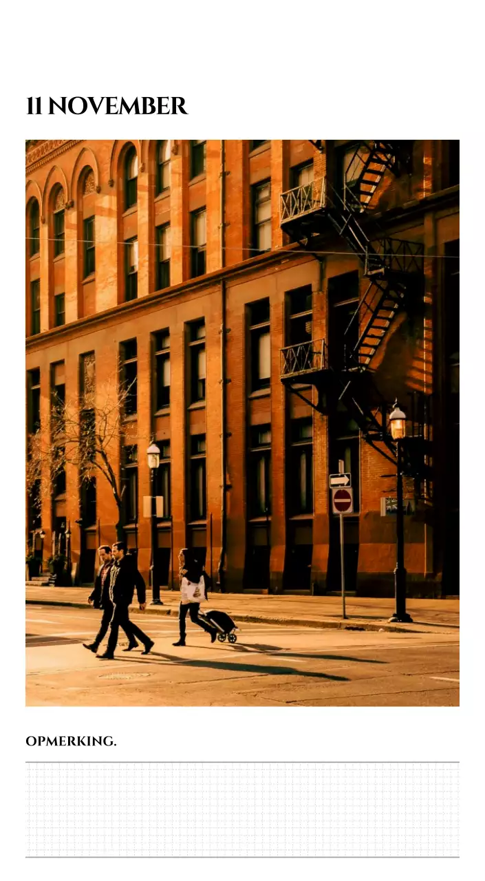 Eenvoudige kalender met zwart-wit emotionele reisfotografie concept