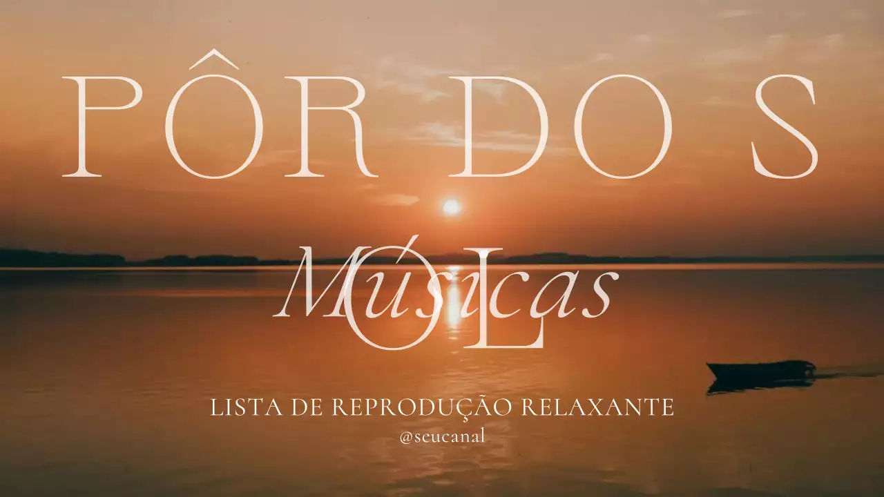 anúncio da lista de reprodução orange minimal