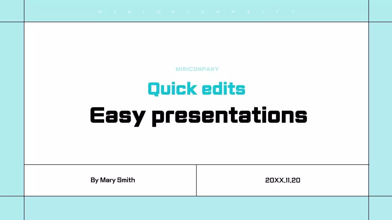 Blue Modern Guide Presentation