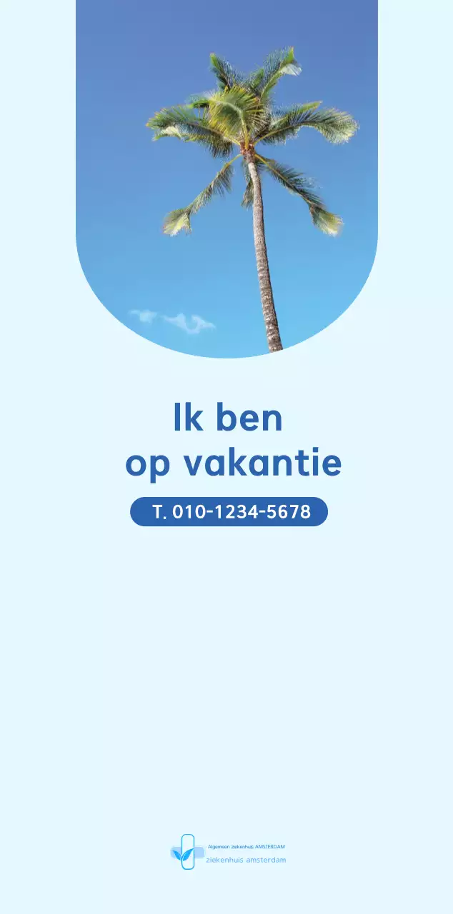 Blauwe moderne ziekenhuiskalender