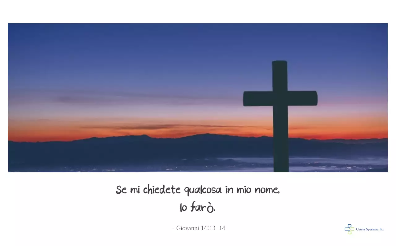 Promozione della chiesa biblica in calligrafia semplice