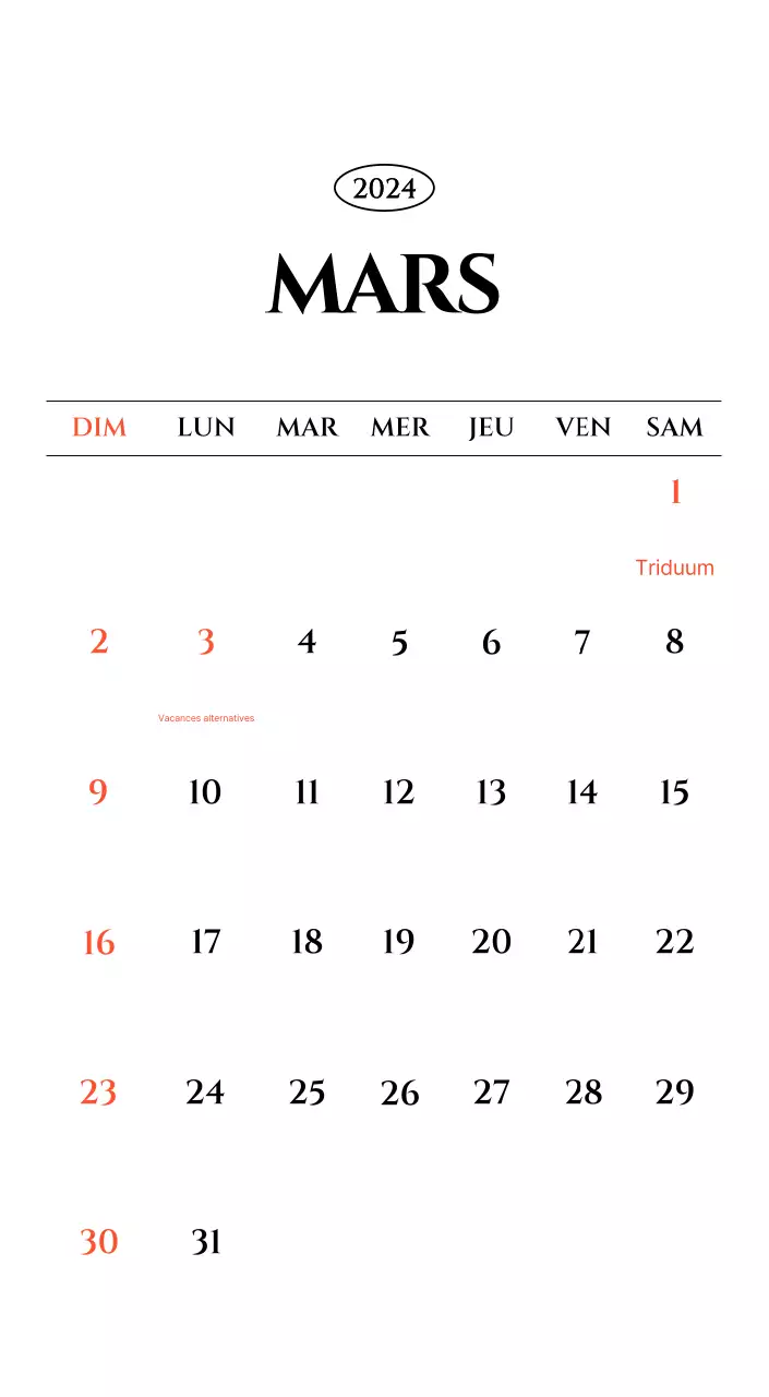 Calendrier simple avec un concept de photographie de voyage émotionnel en noir et blanc