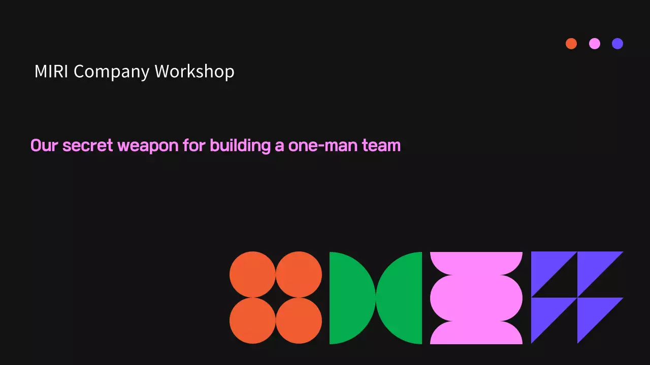 Black Modern Workshop Promotion Presentation