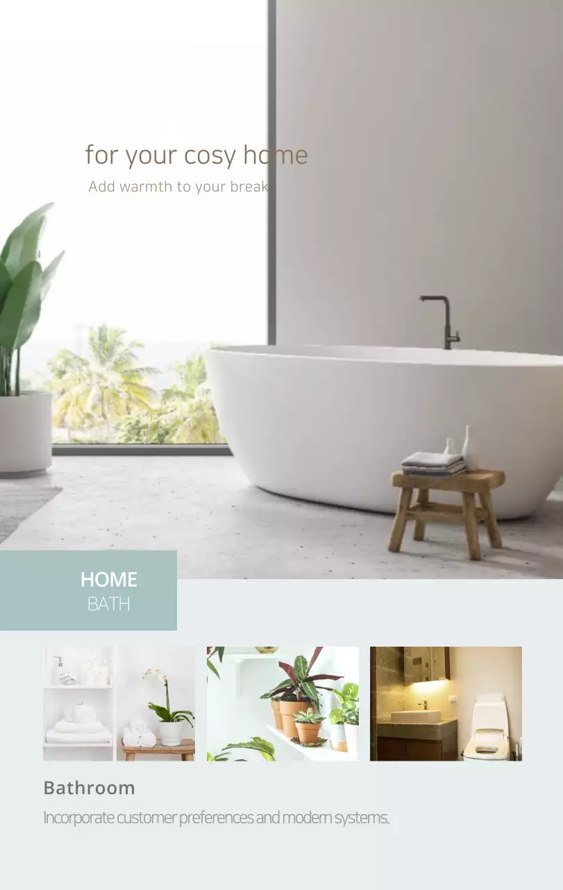 Kalender interior minimalis berwarna krem