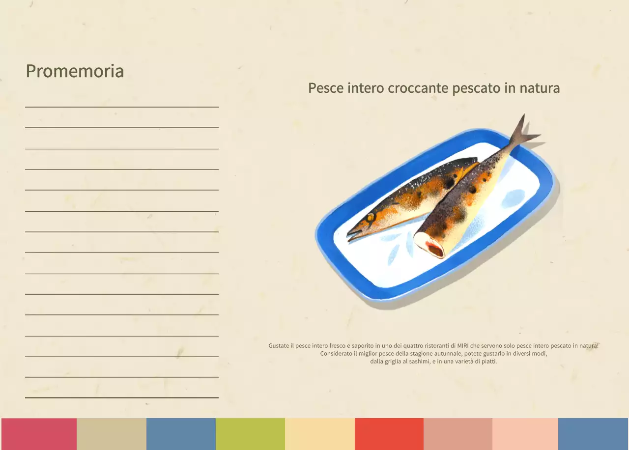 Calendario alimentare tradizionale beige