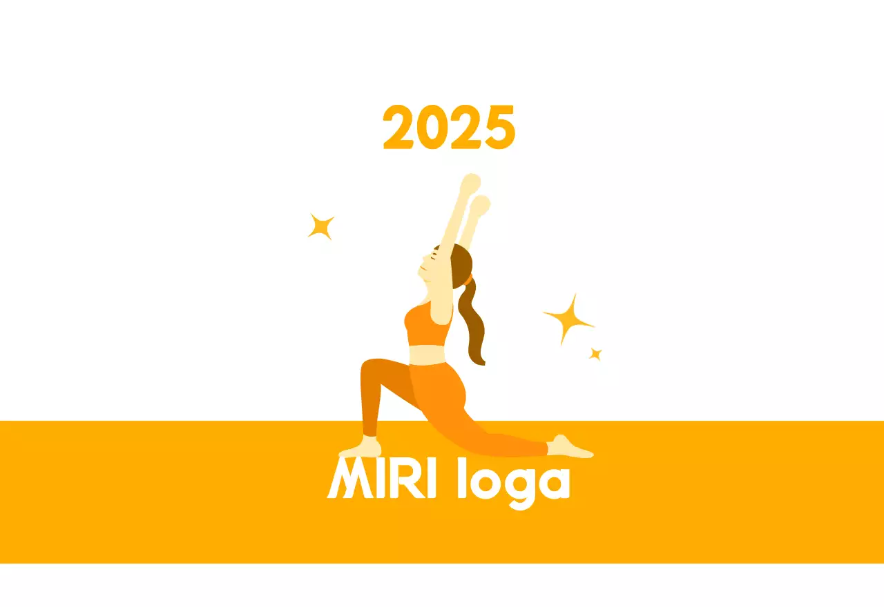 Calendário promocional do Yoga minimalista laranja