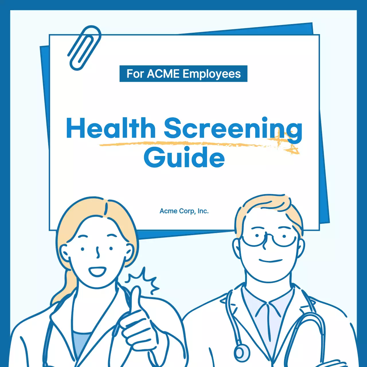 Blue Simple Health Guide Instagram Carousel