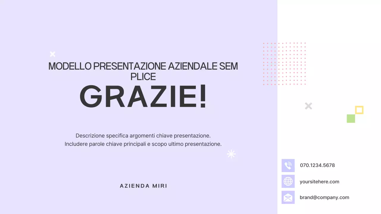 Prospetto con forme semplici in viola e grigio