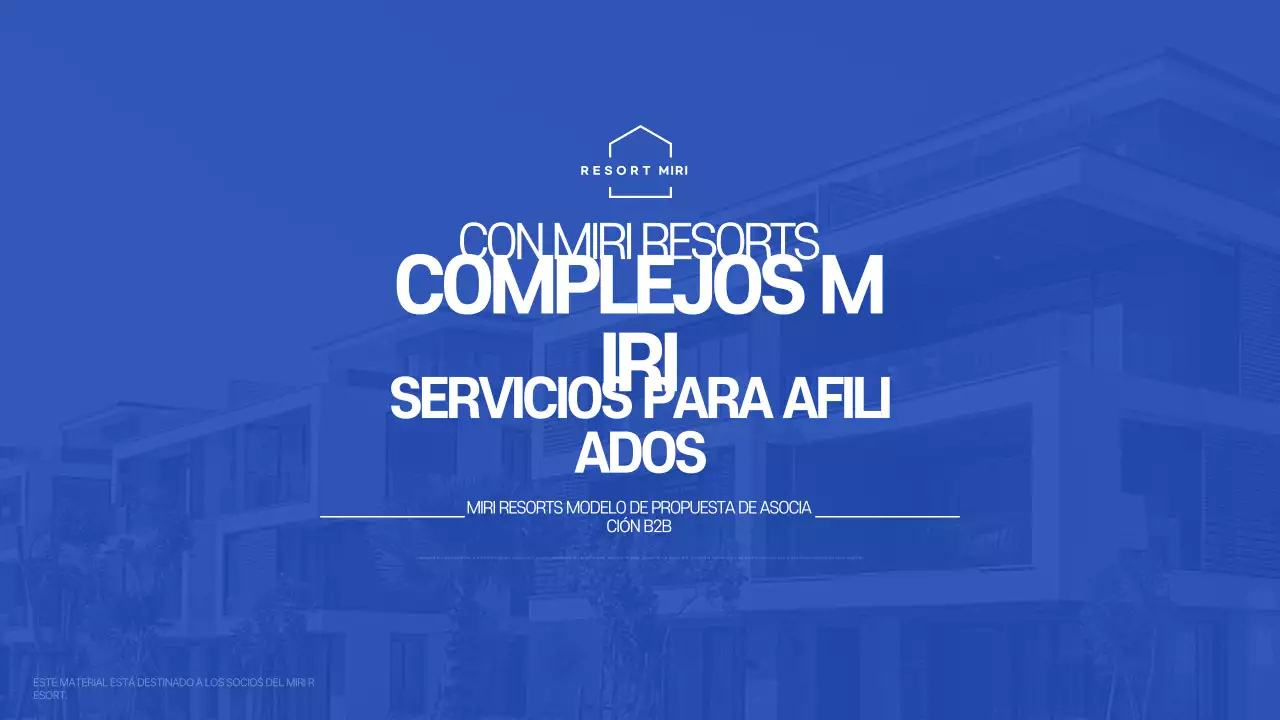 Propuesta de asociación Farang Modern Resort