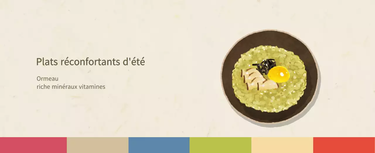 Calendrier de l'alimentation traditionnelle beige