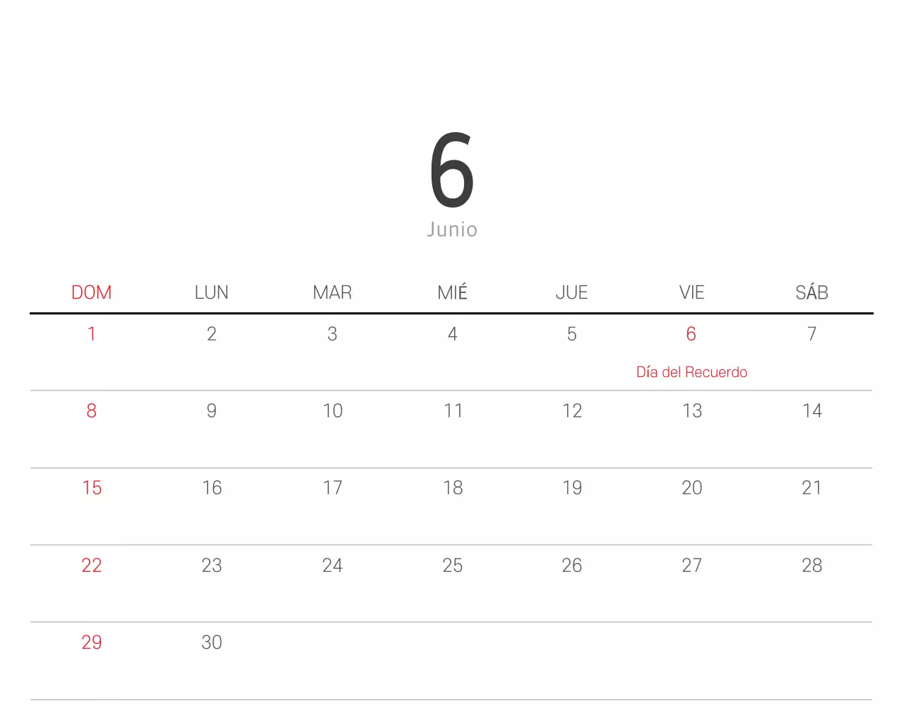 Calendario blanco de naturaleza botánica limpia