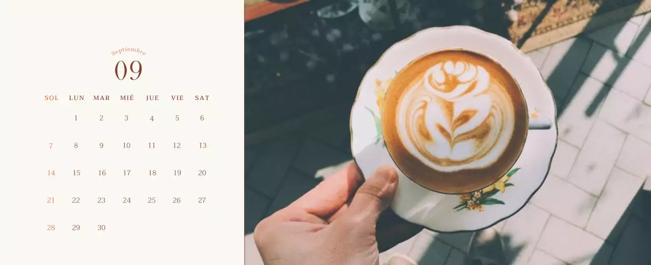 Promover Beige Vintage Cafe