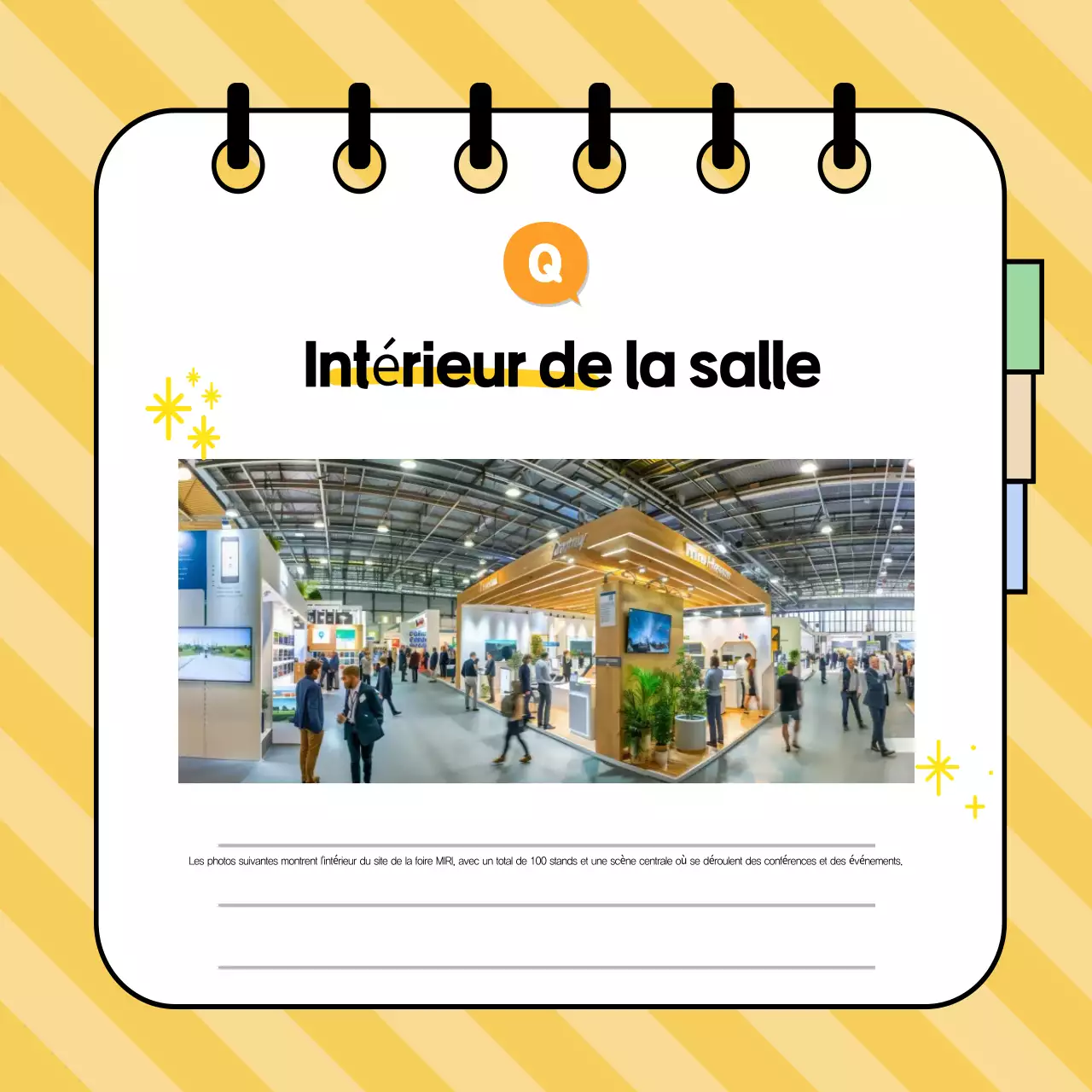 Des informations qui attirent l'attention sur un fond jaune