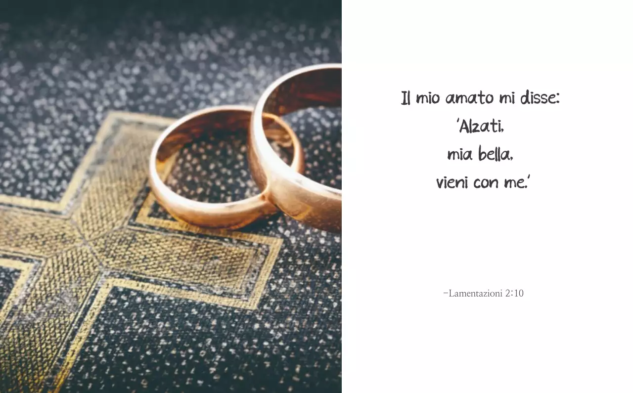 Promozione della chiesa biblica in calligrafia semplice