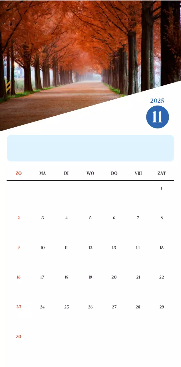 Blauwe moderne ziekenhuiskalender